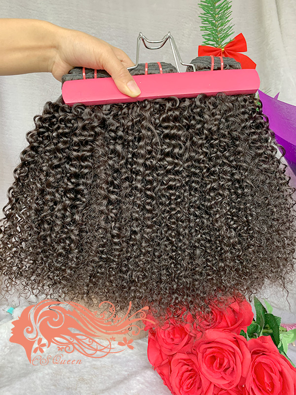 Csqueen 9A Afro Kinky Curly 3 Bundles 100% Human Hair Unprocessed Hair - Click Image to Close